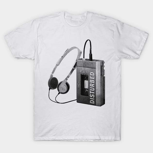 Walkman Play Disturbed Song T-Shirt by XRODOX XLOROX